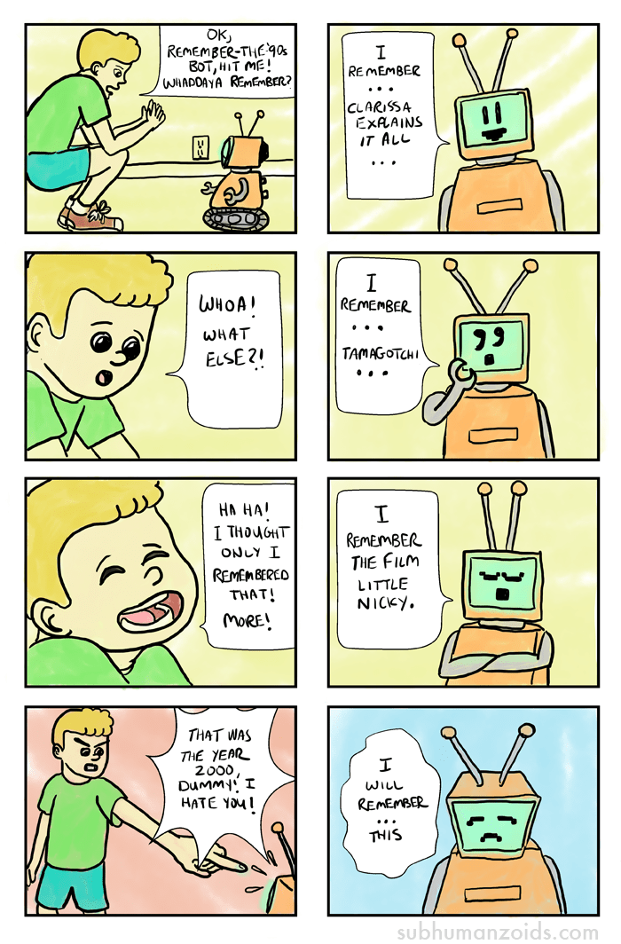 do you remember why yer hittin' yerself, idiot?